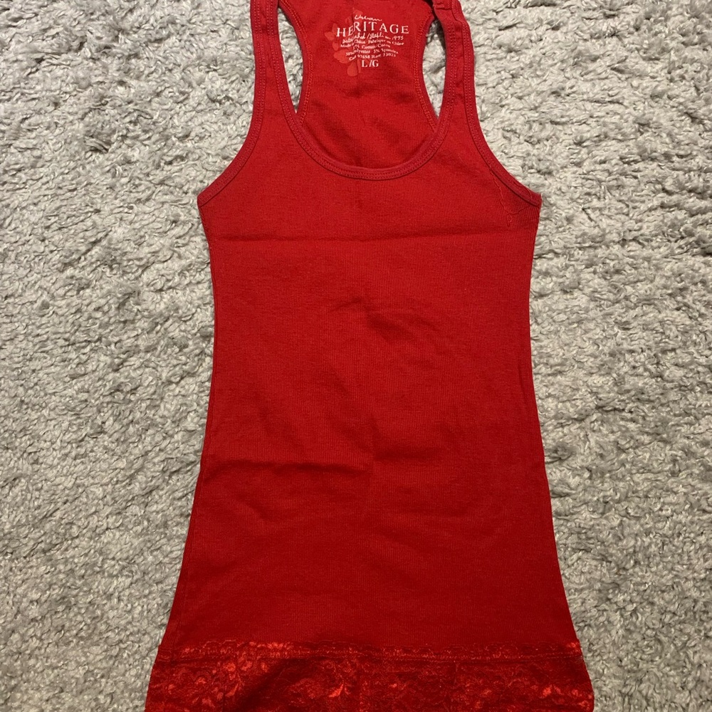 Heritage Vibrant Red Tank Top